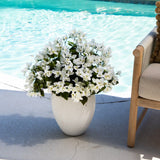 19" UV Resistant Artificial Bougainvillea Bush (Indoor/Outdoor) - Set of 4