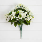 19" UV Resistant Artificial Bougainvillea Bush (Indoor/Outdoor) - Set of 4