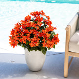 19" UV Resistant Artificial Bougainvillea Bush (Indoor/Outdoor) - Set of 4