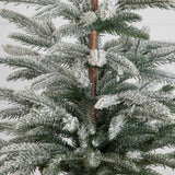 2' Artificial Frosted Christmas Tree in Decorative Basket