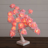 2' Pre-Lit Artificial Valentine's Day Twig Tree with 24 Rose Shaped LED Lights