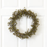 20” Autumn Gypsophila Artificial Wreath