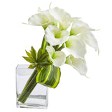 20’’ Calla Lily & Succulent Bouquet Artificial Arrangement