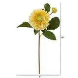 20” Dahlia Artificial Flower (Set of 6)