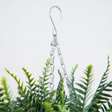 21" UV Resistant Artificial Fern in Hanging Basket (Indoor/Outdoor) - Set of 2