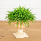 22” UV Resistant Artificial Fern in Decorative Urn Planter (Indoor/Outdoor)