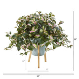 23” Hoya Artificial Plant in Green Planter with Stand