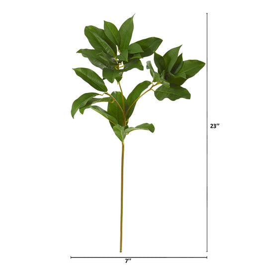 23” Laurel Leaf Artificial Spray (Set of 6)