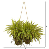 24” Forest Fern Artificial Hanging Plant