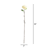 24" Artificial Pincushion Protea Flower Stem - Set of 4