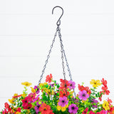 24" UV Resistant Artificial Daisy Hanging Basket DIY Kit (Indoor/Outdoor)