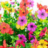 24" UV Resistant Artificial Daisy Hanging Basket DIY Kit (Indoor/Outdoor)
