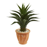 2.5' Agave Artificial Plant in Terra Cotta Planter