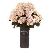 27” Hydrangea Artificial Plant in Decorative Planter