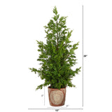 28” Cedar Pine “Natural Look” Artificial Tree in Decorative Planter