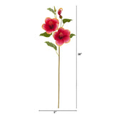 28” Hibiscus Artificial Flower (Set of 12)