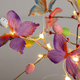 2' Pre-Lit Artificial Butterfly Twig Tree with 24 Warm White LED Lights