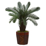 3’ Cycas Artificial Tree in Bamboo Planter
