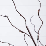 3' 5' 6' Artificial Brown Birch Trees with Warm White LED Lights - Set of 3