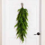 3' Artificial Real Touch Norfolk Island Pine Teardrop with Natural Look