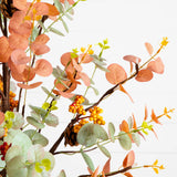 3' Pre-Lit Autumn Eucalyptus Artificial Fall Tree with Pinecones, Berries and 36 Warm White LED Lights