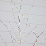 3’ Pre-Lit Artificial White Birch Tree with 120 Warm White LED Lights