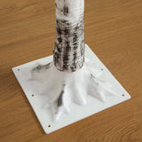 6’ Pre-Lit Artificial White Birch Tree with 92  Warm White LED Lights