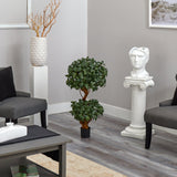 3’ Sweet Bay Double Ball Topiary Artificial Tree