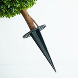 3’ UV Resistant Artificial Double Ball Boxwood Topiary with Integrated Ground Stake (Indoor/Outdoor) - Set of 2