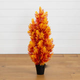 3' UV Resistant Autumn Artificial Fall Cedar Tree (Indoor/Outdoor)