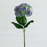 30" Artificial Hydrangea Flower Stems- Set of 3