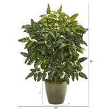 30” Bracken Fern Artificial Plant in Green Planter