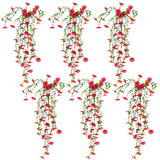 30" UV Resistant Artificial Daisy Hanging Plant (Indoor/Outdoor) - Set of 6