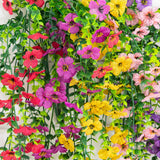 30" UV Resistant Artificial Daisy Hanging Plant (Indoor/Outdoor) - Set of 6
