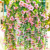 30" UV Resistant Artificial Daisy Hanging Plant (Indoor/Outdoor) - Set of 6