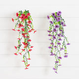 30" UV Resistant Artificial Daisy Hanging Plant (Indoor/Outdoor) - Set of 6