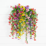 30" UV Resistant Artificial Daisy Hanging Plant (Indoor/Outdoor) - Set of 6