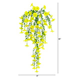 30" UV Resistant Artificial Morning Glory Hanging Plant (Indoor/Outdoor) - Set of 6