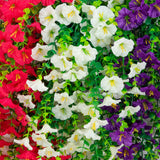 30" UV Resistant Artificial Morning Glory Hanging Plant (Indoor/Outdoor) - Set of 6