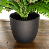 32” Artificial Self-Shaped Boston Fern Plan in Black Planter