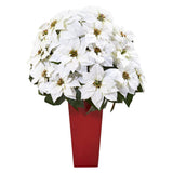32” Poinsettia Artificial Arrangement in Red Vase