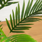 3.5' Artificial Areca Palm Tree in White Round Planter