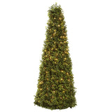 39” Boxwood Cone w/Lights