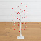 3' Pre-Lit Artificial Valentine's Day Willow Tree with 40 Heart Shaped LED Lights