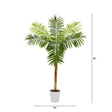 4’ Artificial Areca Palm Tree with Decorative Planter