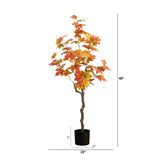 4' Autumn Maple Artificial Fall Tree