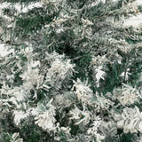 4' Flocked Rock Springs Spruce Artificial Christmas Tree with 100 Clear LED Lights