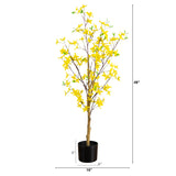 4' Artificial Forsythia Tree