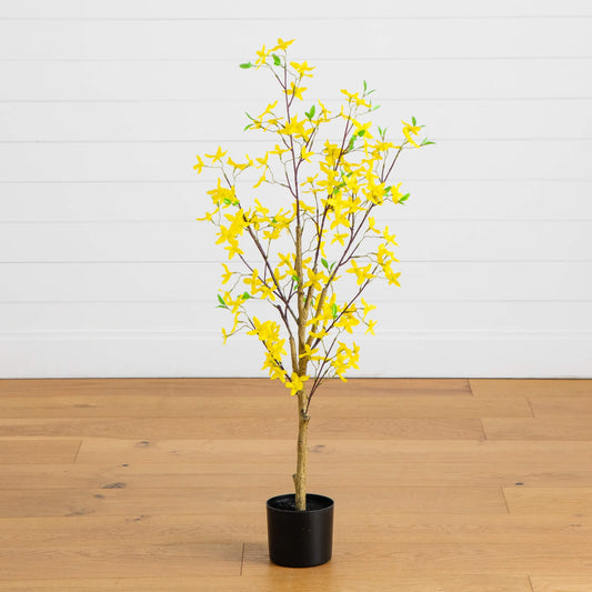 4' Artificial Forsythia Tree
