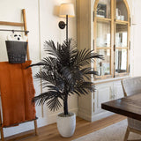 4' Artificial Halloween Black Golden Cane Tree